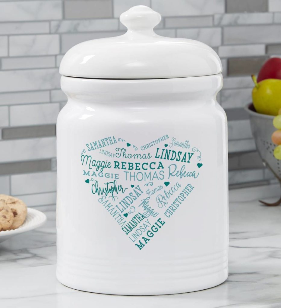 birthday gift ideas for mom with Personalized Cookie Jar