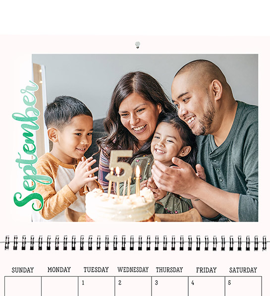 birthday gift ideas for mom with Personalized Photo Wall Calendar