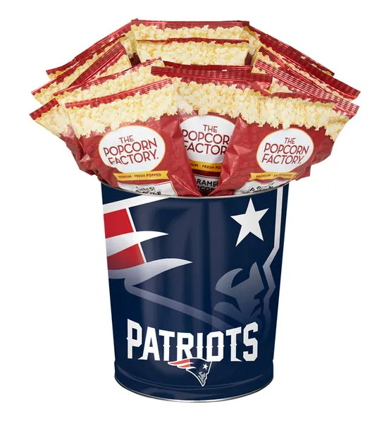 birthday gift ideas for mom with Sports Team Popcorn Tins
