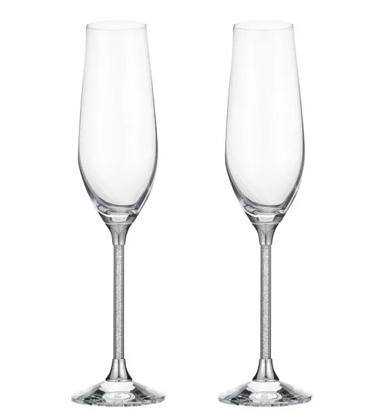 birthday gifts for sagittarius with Crystal Champagne Glasses