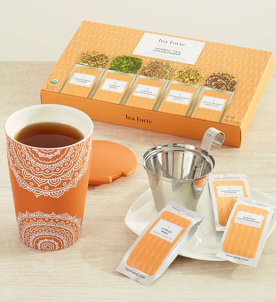 Ideas de regalo de elefante blanco con juego de té Align Your Chakra