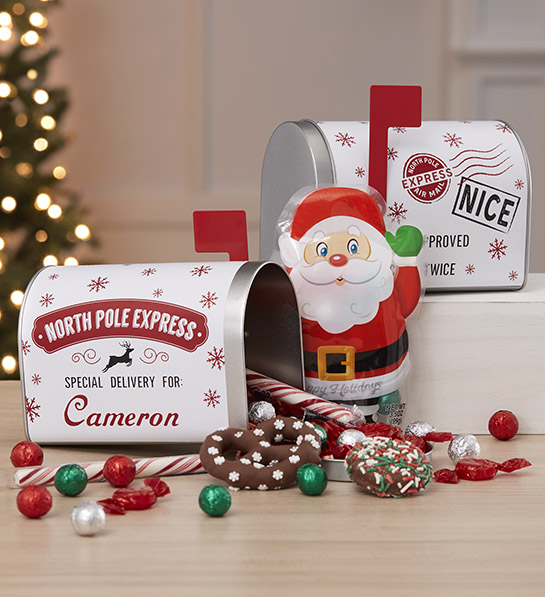 white elephant gift ideas with Christmas Mailbox Treat Gift Set