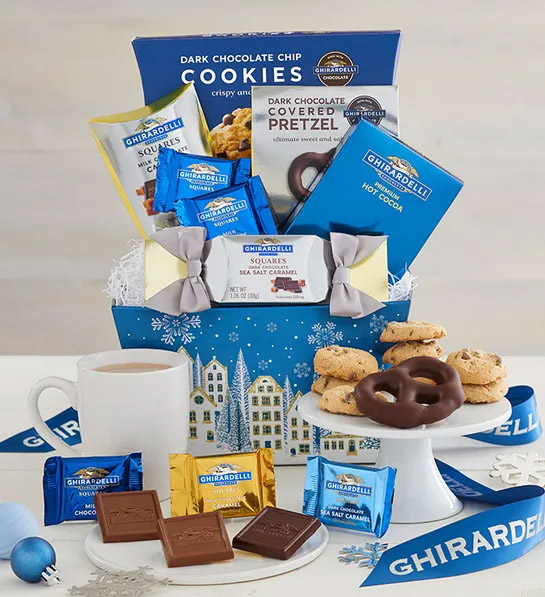 white elephant gift ideas with Ghirardelli All that Glitters Bin