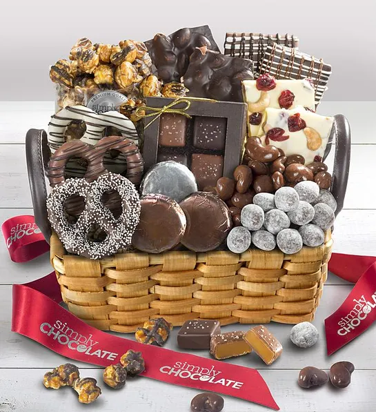 best hostess gift ideas with splended sweets basket