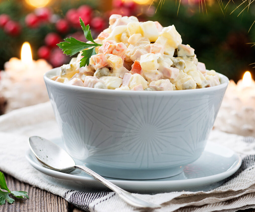 christmas around the world with olivier salad