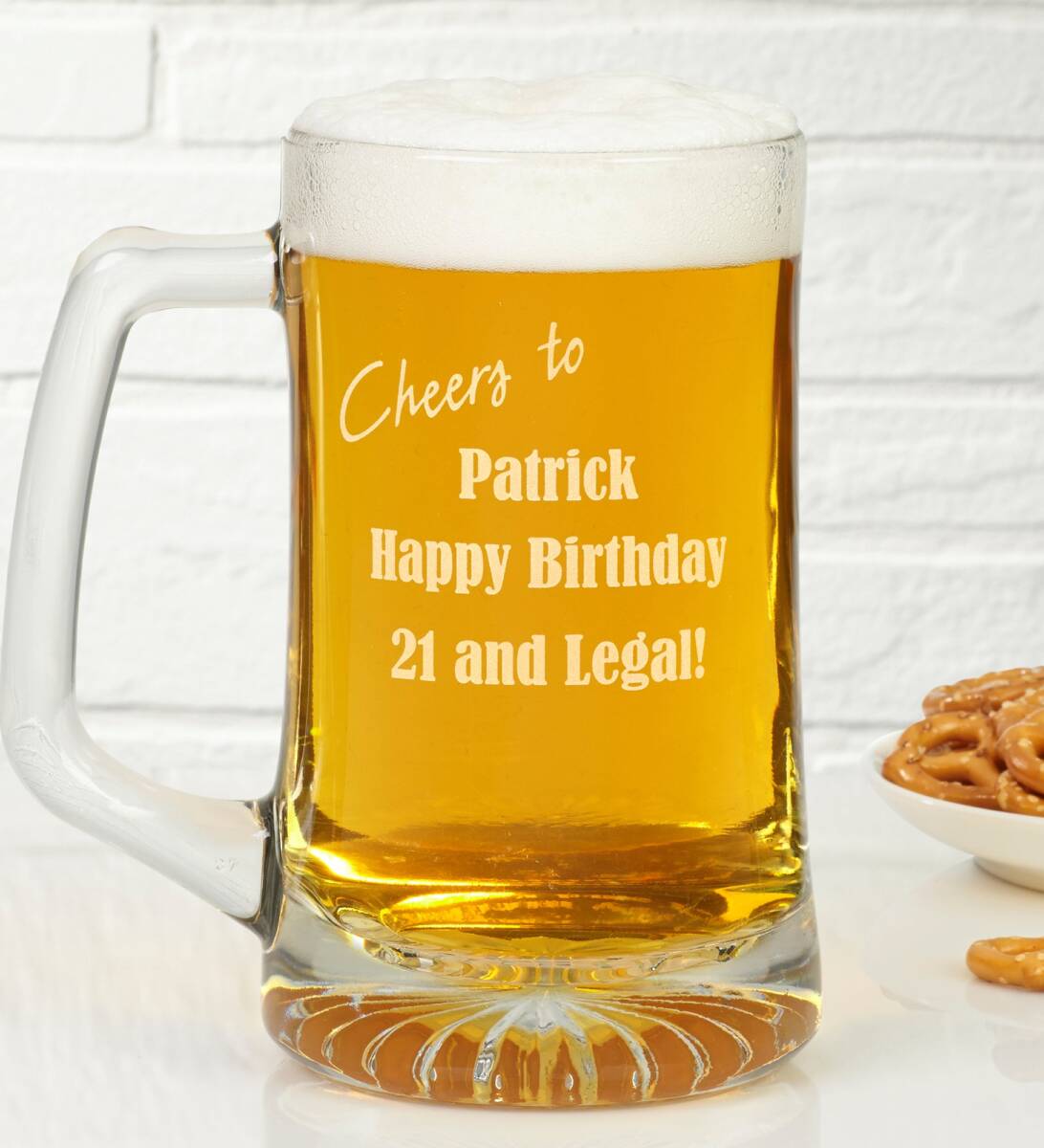 st birthday ideas with Happy Birthday Engraved Beer Mug