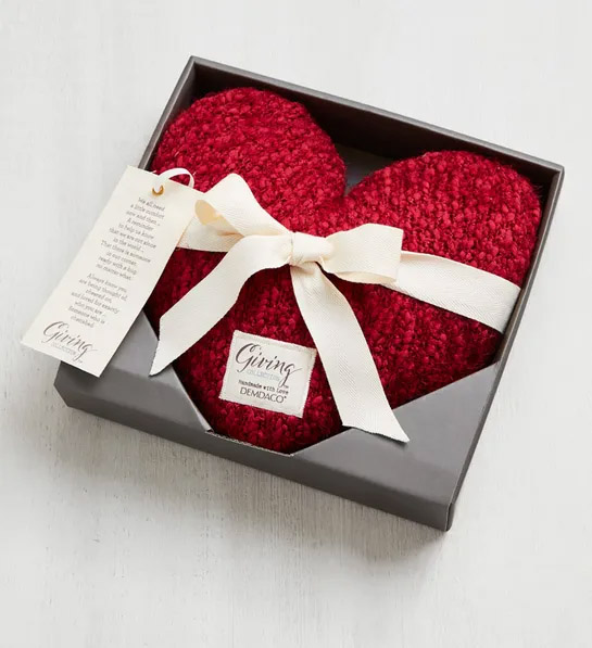 valentine's day gift ideas with Giving Heart Pillow and Necklace