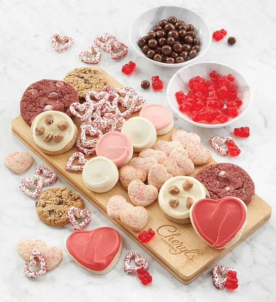 Valentines day party with dessert board