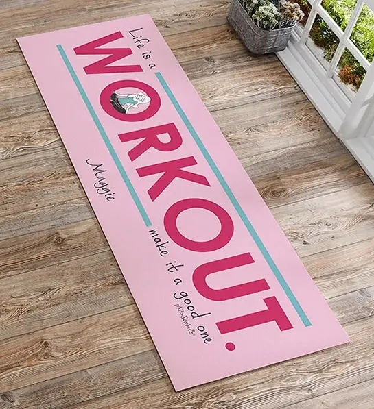 birthday gifts for her with Personalized Yoga Mat