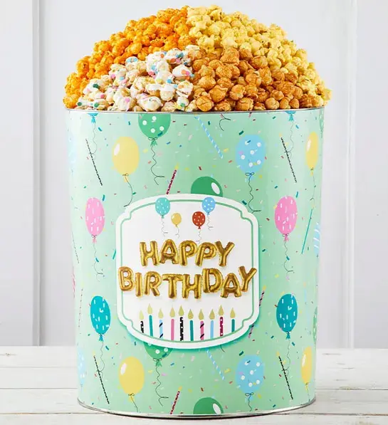 birthday gifts for men with Popcorn Tins