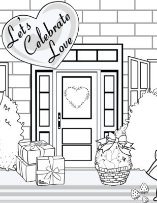 Flowers Enterprise Valentines Printable Coloring Page