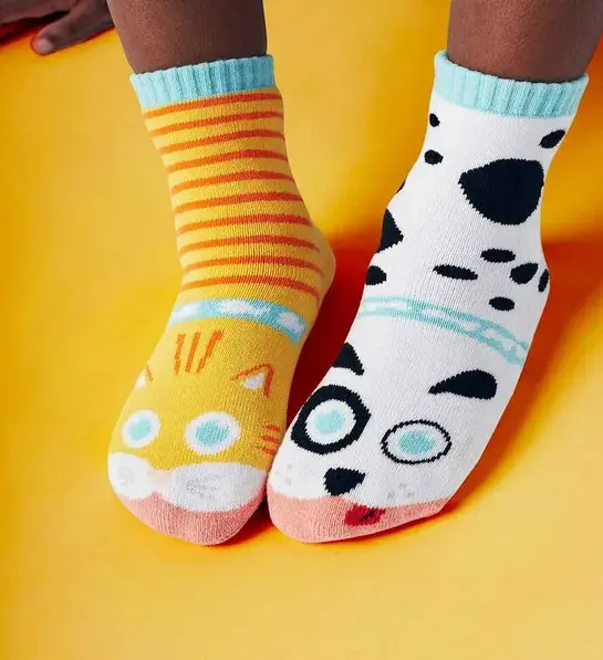 gifts for dog lovers with Cat Dog Kids Mismatched Socks