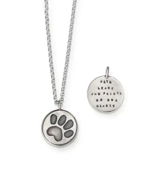 gifts for dog lovers with Pet Paw Necklace