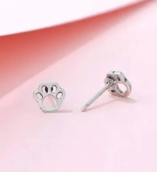 gifts for dog lovers with paw print earrings