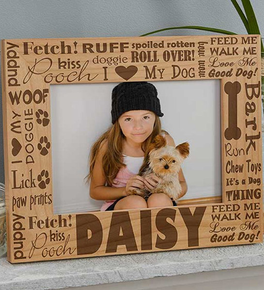 gifts for dog lovers with personalized picture frame