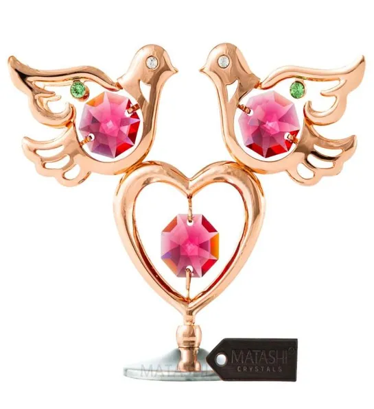 Love Doves And Heart Table Ornament