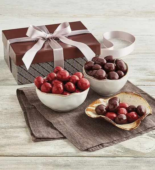 Easter basket stuffers with chocolate covered cherries