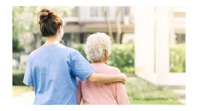 caregiving two women