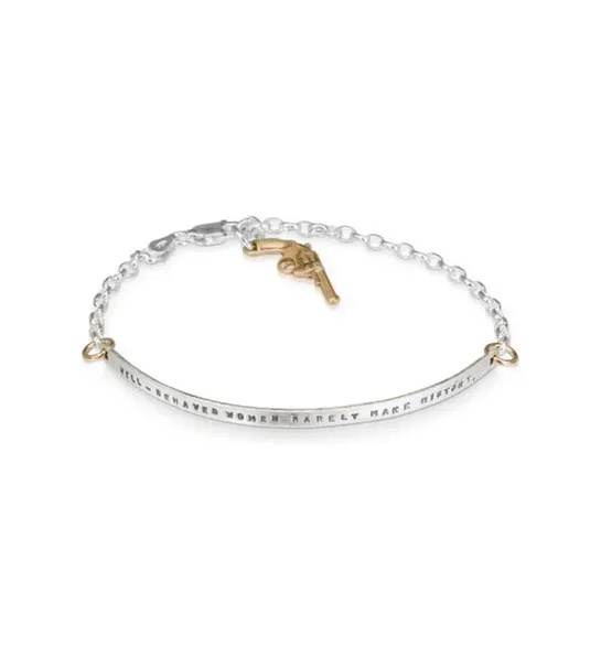 gift ideas for international womens day with Well Behaved Women Bracelet