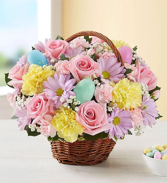 Ideas de regalos de Pascua con canasta de huevos de Pascua