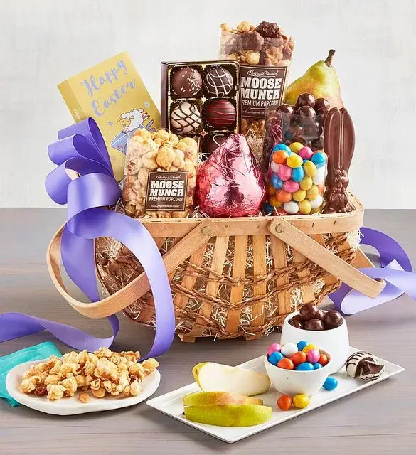 Easter gift ideas with classic easter gift basket