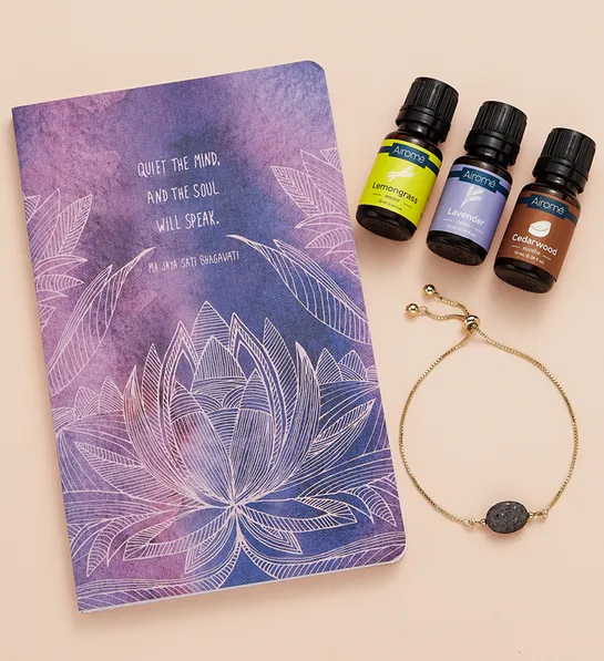 Quiet the Mind Journal Aromatherapy Gift Set
