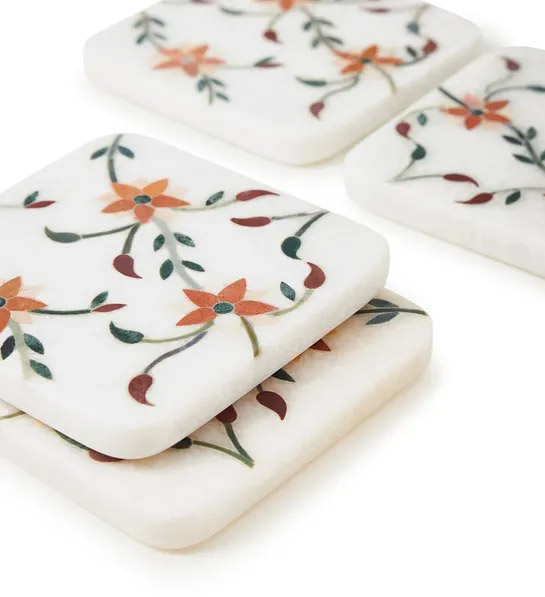 passover gifts with Spring Blossom Marble Coasters