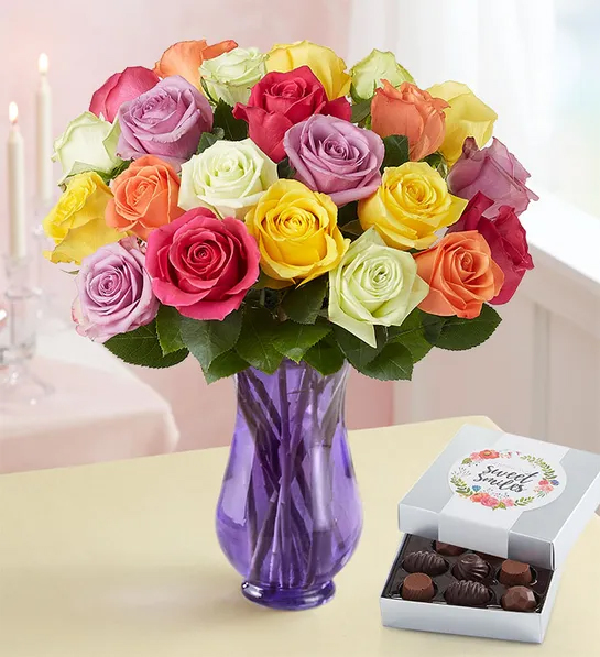 regalos únicos de agradecimiento flores chocolates