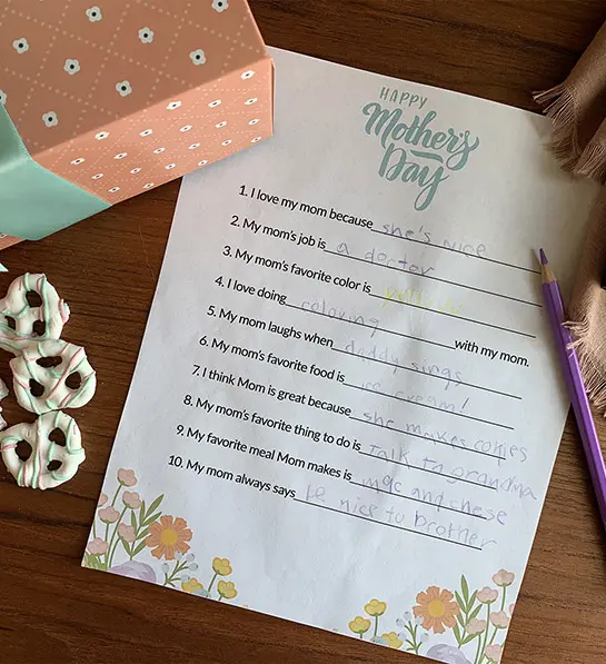 Regalos para el Día de la Madre con imprimibles para el Día de la Madre
