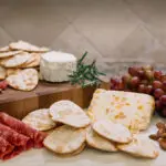 valley lahvosh baking company crackers with charcuterie and fruit