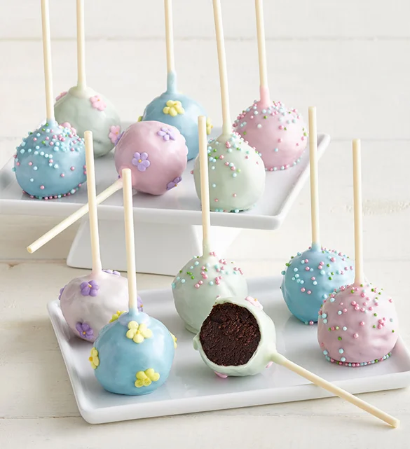 wedding favors with spring truffle cake pops