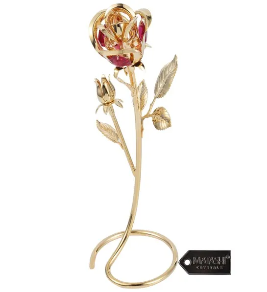 wedding gifts with Gold Plated Rose Flower