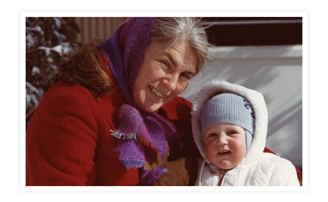 Foto de Dan Hermann con su increíble madre