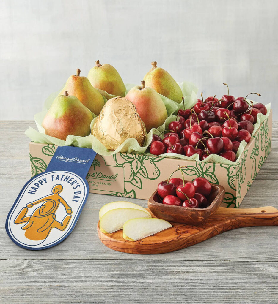 Father's Day Gift Ideas with Pear and Cherry Fruit Father's Day Gift Ideas