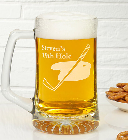 golf gift ideas with beer mug