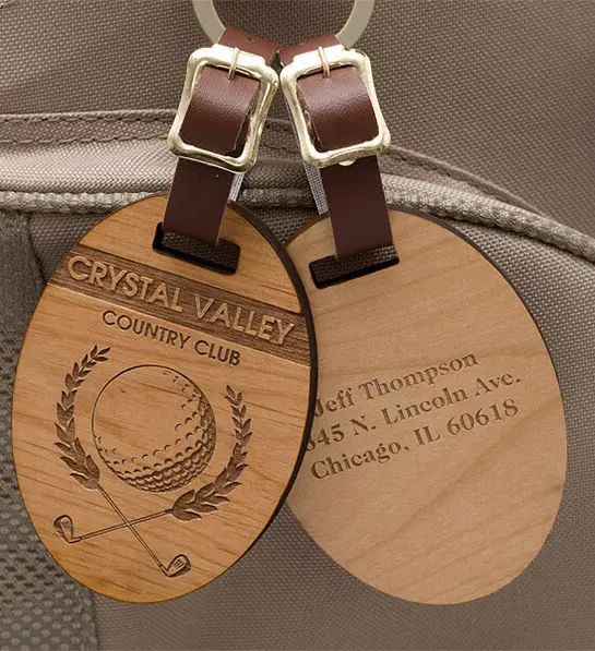 golf gift ideas with golf bag tag