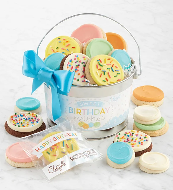 birthday party ideas for seniors with cookie pail