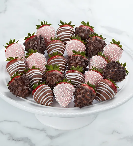 mother's day card message ideas with dipped strawberries