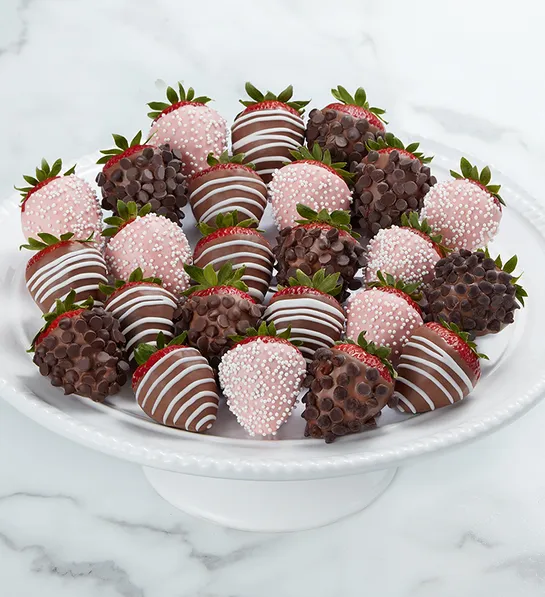 Mother's Day gifts for new moms with dipped strawberries