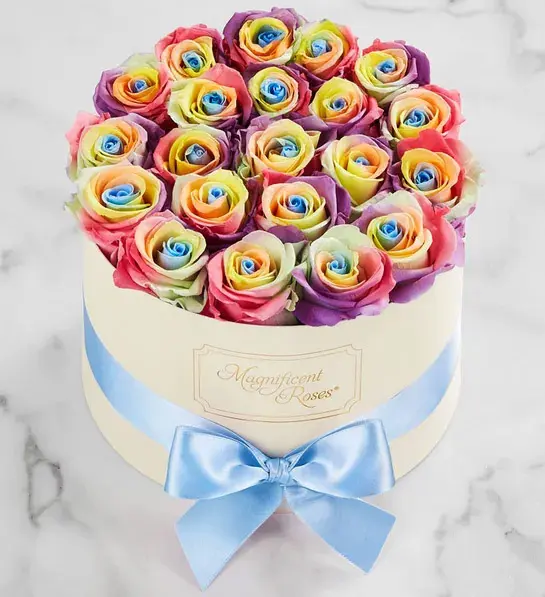 pride month gifts with Magnificent Roses® Preserved Kaleidoscope Roses