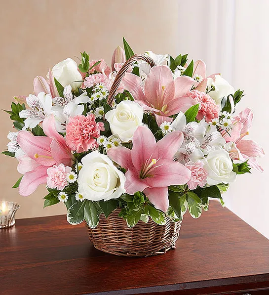 sympathy gift etiquette with Peace Prayers Blessings™ Pink White