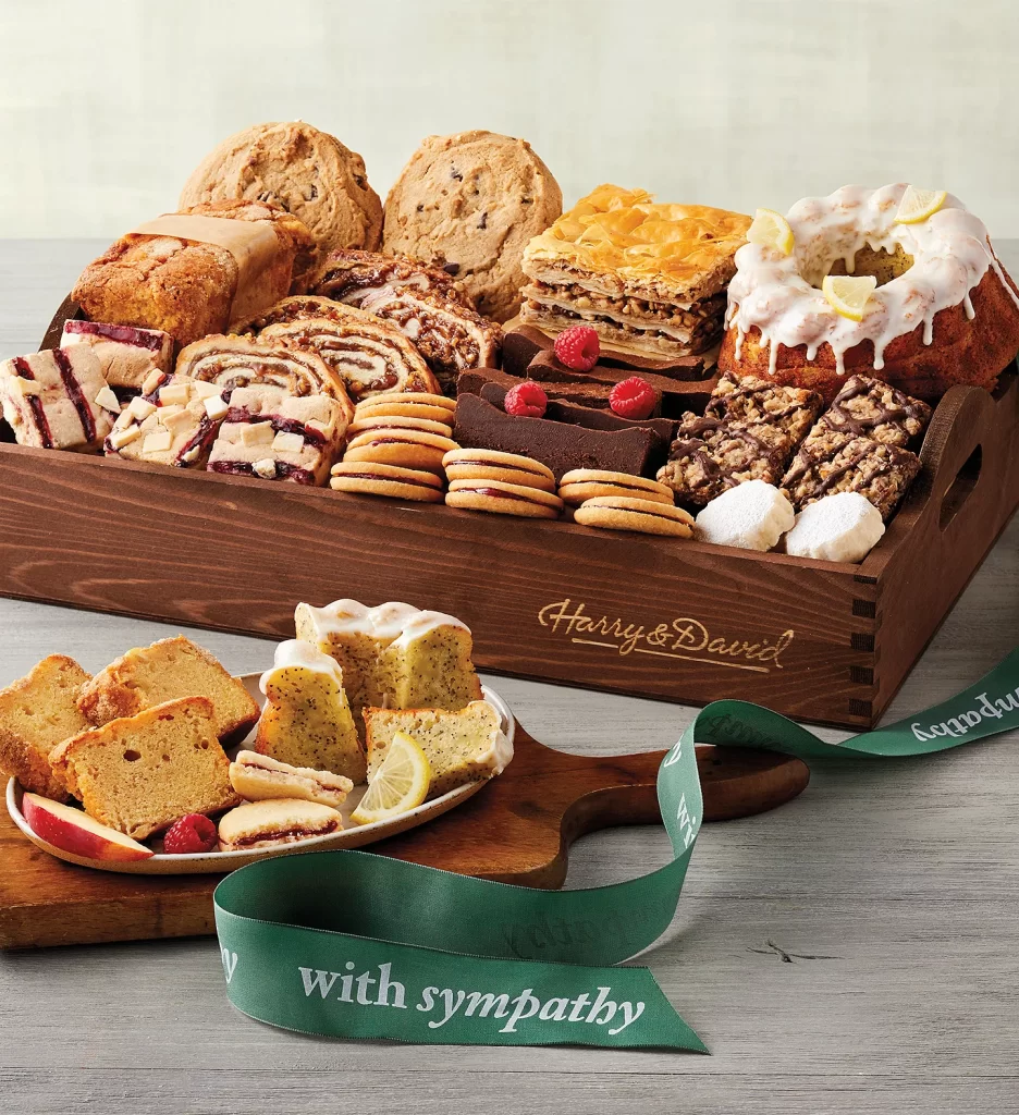 sympathy gift etiquette with Sympathy Bakery Gift Tray