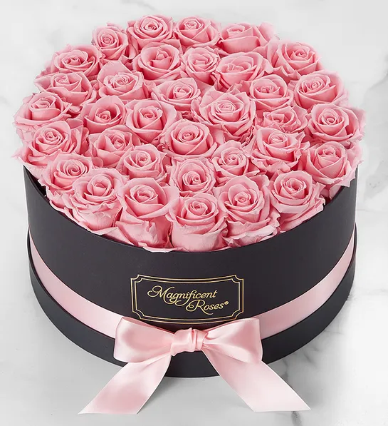 anniversary wishes Magnificent Roses® Preserved Pink Roses