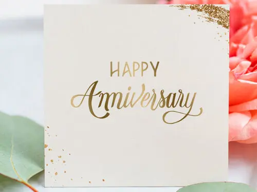 Happy anniversary card