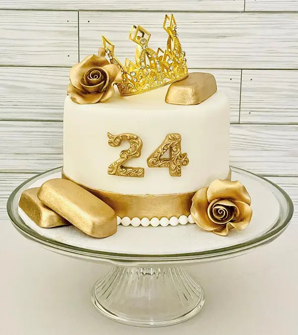 golden birthday golden birthday cake