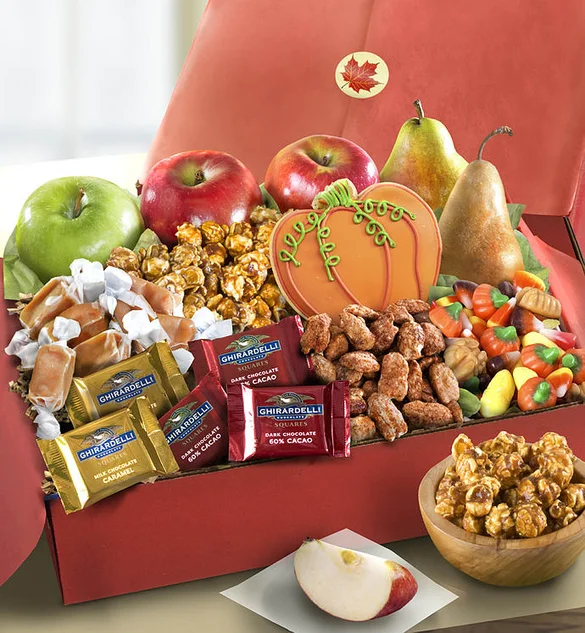 thanksgiving dinner Autumn Harvest Fruit Sweets Box