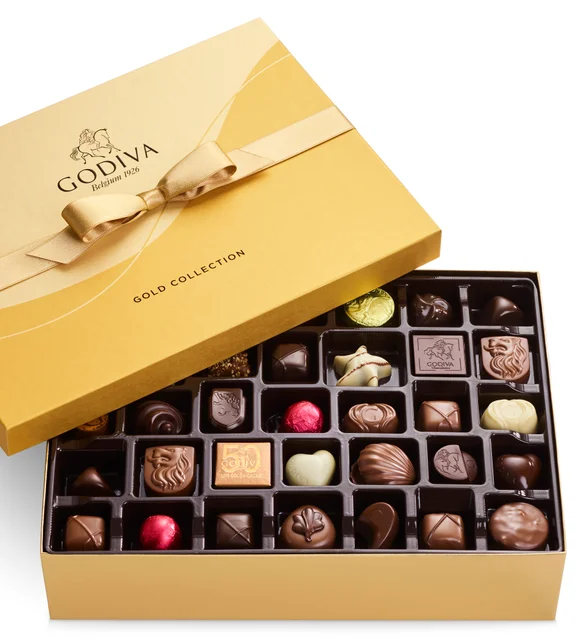 wife appreciation day Godiva Gold Ballotin Chocolates Box
