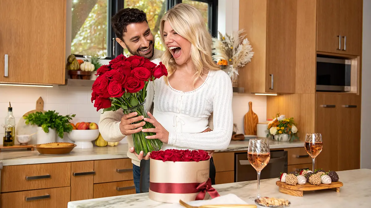 wife appreciation day women receiving roses