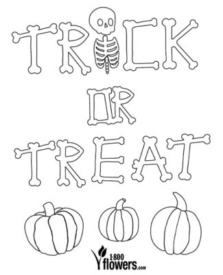 Flowers Halloween Printables Page thumb