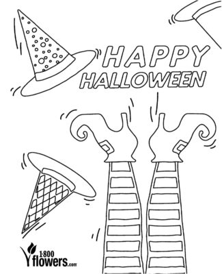 Flowers Halloween Printables Page thumb